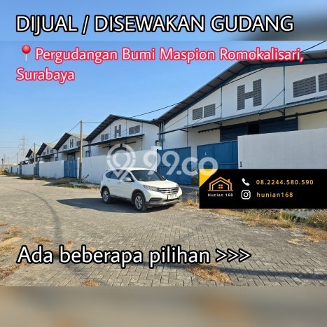 Gudang Disewakan Lokasi Benowo Surabaya Harga Spesial! Gudang Disewakan Lokasi Benowo Surabaya Harga Spesial!