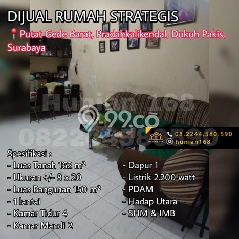 Dijual Rumah 4 Kamar Lokasi Ideal Bagus dan Strategis di Dukuh Pakis Dijual Rumah 4 Kamar Lokasi Ideal Bagus dan Strategis di Dukuh Pakis