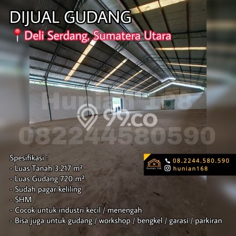 Gudang Dijual di Kutalimbaru LT 3217m2, LB 720m2 Solusi Investasi Cerdas Gudang Dijual di Kutalimbaru LT 3217m2, LB 720m2 Solusi Investasi Cerdas