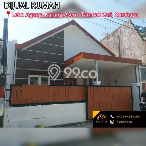 Rumah Strategis Minimalis Lb 80m2 di Tambaksari, Surabaya Rumah Strategis Minimalis Lb 80m2 di Tambaksari, Surabaya