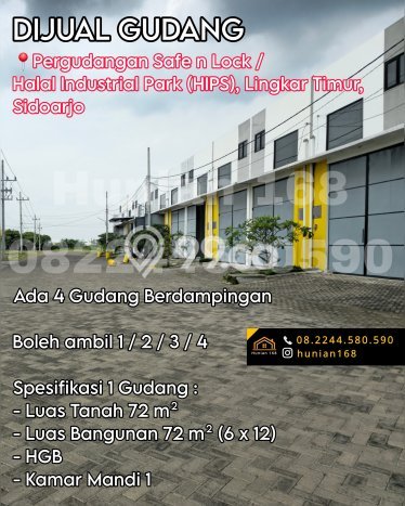Gudang Bagus LT 72m2 LB 72m2 Dijual di Sidoarjo Sidoarjo Gudang Bagus LT 72m2 LB 72m2 Dijual di Sidoarjo Sidoarjo