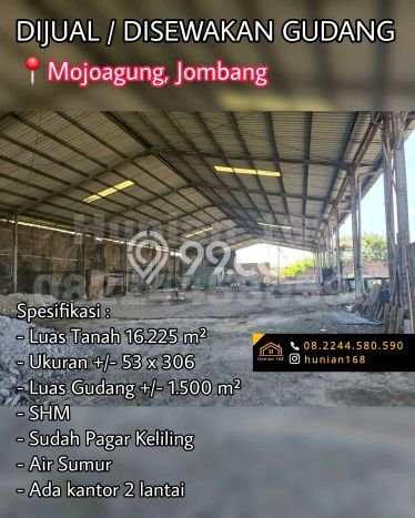 Lokasi Strategis! Dijual Gudang Bisnis di Mojoagung, Jombang Kondisi Bagus Lokasi Strategis! Dijual Gudang Bisnis di Mojoagung, Jombang Kondisi Bagus