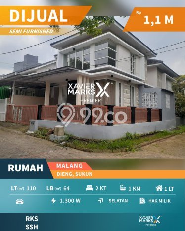 Hunian Cantik Modern Lb 64m2 di Sukun, Malang Hunian Cantik Modern Lb 64m2 di Sukun, Malang