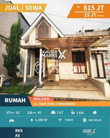 Rumah Strategis Minimalis Lb 45m2 di Lowokwaru, Malang Rumah Strategis Minimalis Lb 45m2 di Lowokwaru, Malang