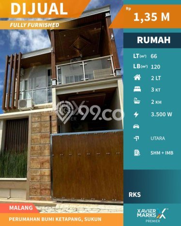Hunian Cantik Modern Lb 120m2 di Sukun, Malang Hunian Cantik Modern Lb 120m2 di Sukun, Malang