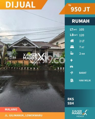 Rumah Strategis Modern Lb 120m2 di Lowokwaru, Malang Rumah Strategis Modern Lb 120m2 di Lowokwaru, Malang