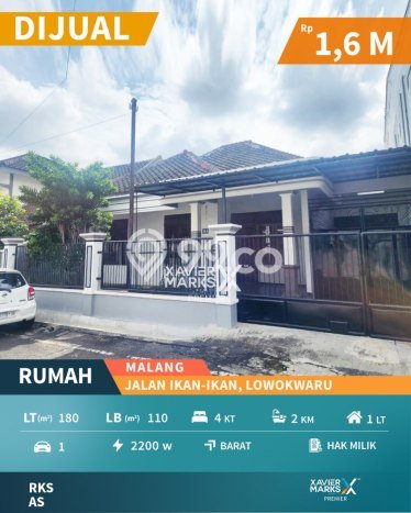 Dijual Rumah 4 Kamar Lokasi Strategis Bagus dan Strategis di Lowokwaru Dijual Rumah 4 Kamar Lokasi Strategis Bagus dan Strategis di Lowokwaru