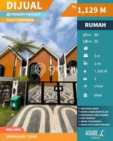 Rumah LT 90m2m² area Tidar, Dekat Tidar, Malang, Malang Rumah LT 90m2m² area Tidar, Dekat Tidar, Malang, Malang