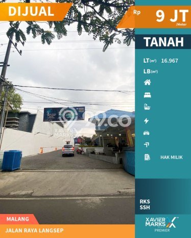 Tanah Area Berkembang Kawasan Klojen, Luas 16967m2m², Kawasan Nyaman, Akses Klojen, Malang, Malang Tanah Area Berkembang Kawasan Klojen, Luas 16967m2m², Kawasan Nyaman, Akses Klojen, Malang, Malang
