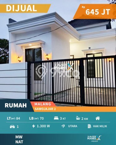 Rumah Modern 3 KT di Sawojajar Malang Unfurnished Rumah Modern 3 KT di Sawojajar Malang Unfurnished