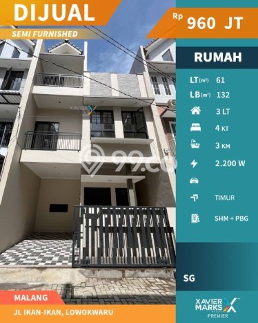 Rumah Modern Cantik 4 Kamar Bisa Langsung Pindah di Lowokwaru Rumah Modern Cantik 4 Kamar Bisa Langsung Pindah di Lowokwaru