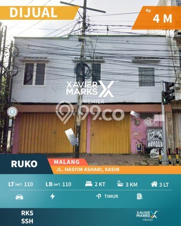 Unit Ruko Dijual di Klojen Malang Luas Tanah 110m2, Luas Bangunan 110m2 Unit Ruko Dijual di Klojen Malang Luas Tanah 110m2, Luas Bangunan 110m2