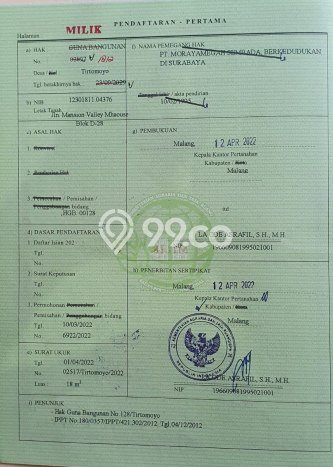 Dijual Rumah Modern 3 KT di Araya, Malang Dijual Rumah Modern 3 KT di Araya, Malang