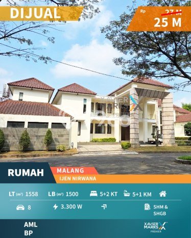 NEW LISTING! Rumah Premium di Klojen, LT 1558m2m² LB 1500m2m² NEW LISTING! Rumah Premium di Klojen, LT 1558m2m² LB 1500m2m²