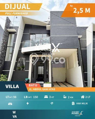LOKASI TERBAIK! Vila Kawasan Batu, Dimensi 98m2m², Lingkungan Tenang dan aman LOKASI TERBAIK! Vila Kawasan Batu, Dimensi 98m2m², Lingkungan Tenang dan aman