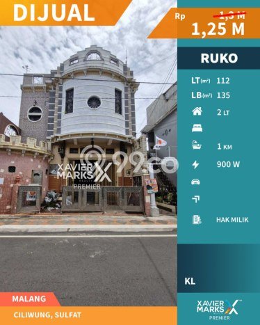 KAWASAN BISNIS! Ruko Kawasan Blimbing, Luas 135m2m², Jalan Raya KAWASAN BISNIS! Ruko Kawasan Blimbing, Luas 135m2m², Jalan Raya