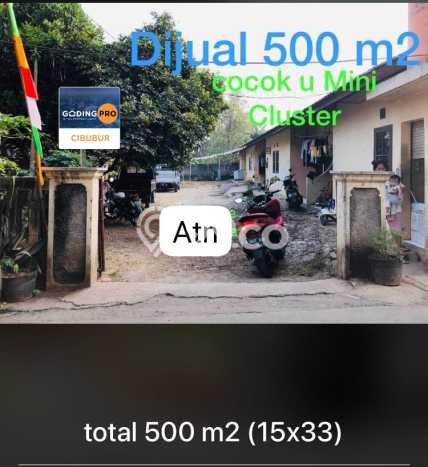 Tanah Dijual Area Strategis di Cibubur Bekasi 500m2 Tanah Dijual Area Strategis di Cibubur Bekasi 500m2