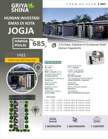 Rumah Modern 3 KT LT 90m2 di Sleman Rumah Modern 3 KT LT 90m2 di Sleman