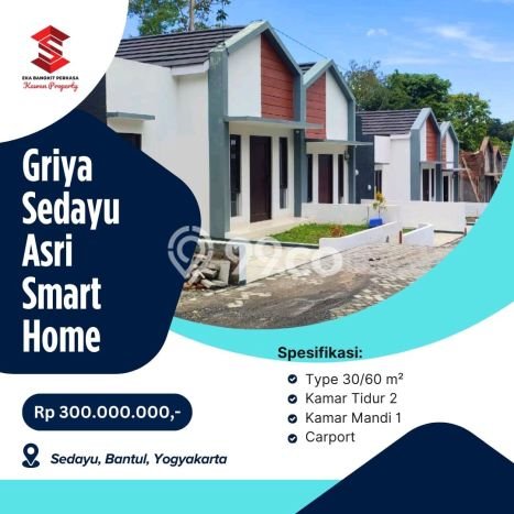 Rumah Minimalis Terbaik Dijual Area Sedayu LT 60m2 Rumah Minimalis Terbaik Dijual Area Sedayu LT 60m2