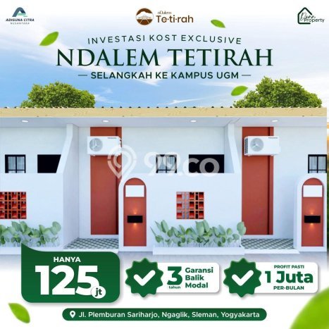 Kost Dijual Lokasi Sleman, Sleman, 1 KT, 1 KM, 12m2 Kost Dijual Lokasi Sleman, Sleman, 1 KT, 1 KM, 12m2