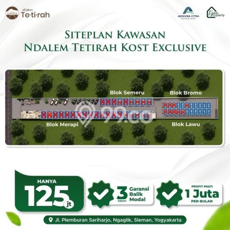 Kost Dijual Lokasi Sleman, Sleman, 1 KT, 1 KM, 12m2 Kost Dijual Lokasi Sleman, Sleman, 1 KT, 1 KM, 12m2