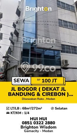 Ruko disewakan lokasi strategis Medan Kota Medan 272m2 Ruko disewakan lokasi strategis Medan Kota Medan 272m2