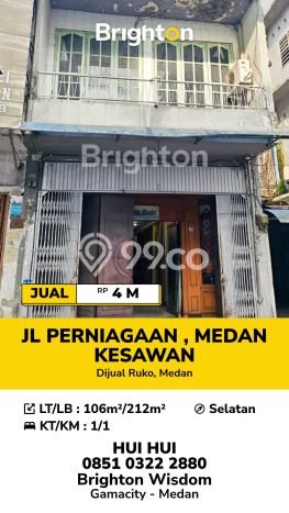 Ruko Kawasan Medan Barat, Luas 212m2m², Pusat Komersial, Jalan Utama Ruko Kawasan Medan Barat, Luas 212m2m², Pusat Komersial, Jalan Utama