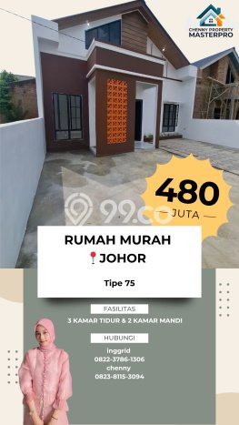 Dijual Cepat Rumah Minimalis & Modern LB 75m2 di Johor Dijual Cepat Rumah Minimalis & Modern LB 75m2 di Johor