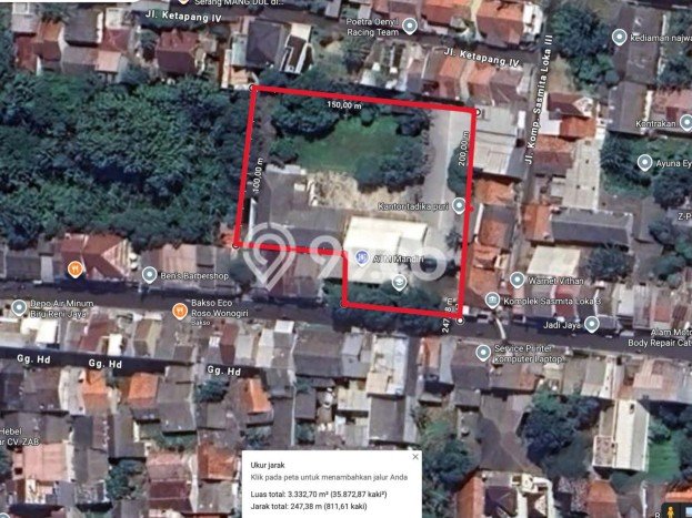 AREA SUPER PREMIUM! Komersial Kawasan Pamulang, Luas 2500m², Area Komersial AREA SUPER PREMIUM! Komersial Kawasan Pamulang, Luas 2500m², Area Komersial