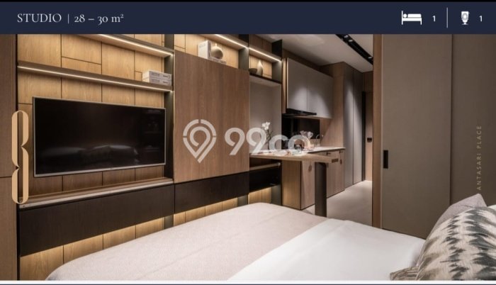 Siap Huni Apartemen di Jakarta Selatan 1 Kamar & 1 Kamar Mandi, Luas 30m2 Siap Huni Apartemen di Jakarta Selatan 1 Kamar & 1 Kamar Mandi, Luas 30m2