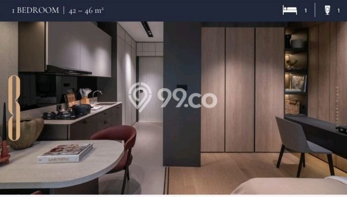 Siap Huni Apartemen di Jakarta Selatan 1 Kamar & 1 Kamar Mandi, Luas 46m2 Siap Huni Apartemen di Jakarta Selatan 1 Kamar & 1 Kamar Mandi, Luas 46m2