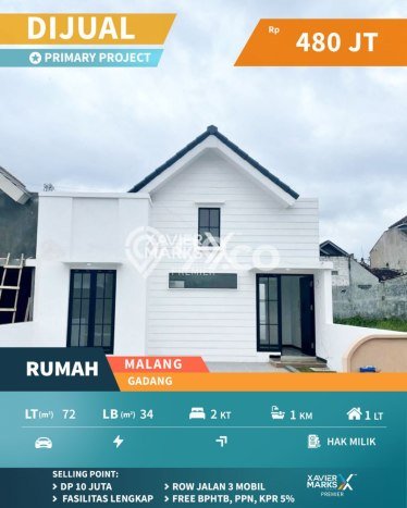 Rumah Minimalis Dijual Lokasi Sukun 2 Kamar dengan Luas Tanah 72m2 Rumah Minimalis Dijual Lokasi Sukun 2 Kamar dengan Luas Tanah 72m2