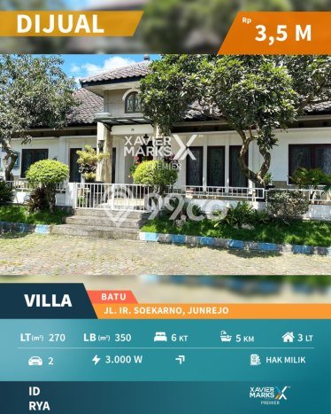 Rumah Mewah Dijual LT 270m2 di Batu, Batu Rumah Mewah Dijual LT 270m2 di Batu, Batu