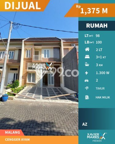 Dijual Cepat Rumah Bagus Siap Huni LB 100m2 di Lowokwaru, Malang Dijual Cepat Rumah Bagus Siap Huni LB 100m2 di Lowokwaru, Malang