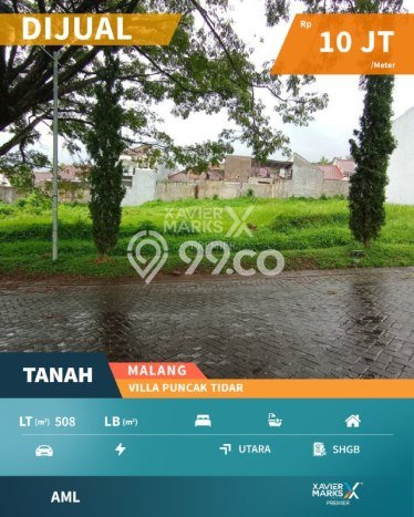 Tanah Siap Bangun Dijual di Malang Punya Luas 508m2 Tanah Siap Bangun Dijual di Malang Punya Luas 508m2