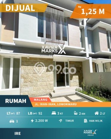 Dijual Cepat Rumah Favorit Siap Huni LB 92m2 di Lowokwaru, Malang Dijual Cepat Rumah Favorit Siap Huni LB 92m2 di Lowokwaru, Malang