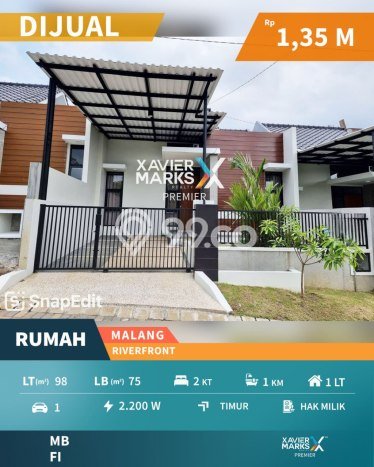 Rumah Modern Cantik 2 KT Siap Huni di Kedungkandang Rumah Modern Cantik 2 KT Siap Huni di Kedungkandang