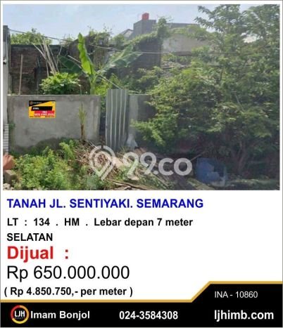 Tanah Area Potensial di Semarang Utara, Luas 134m2m², Lingkungan Nyaman, Akses Semarang Utara, Semarang, Semarang Tanah Area Potensial di Semarang Utara, Luas 134m2m², Lingkungan Nyaman, Akses Semarang Utara, Semarang, Semarang
