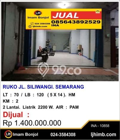 INVESTASI MENGUNTUNGKAN! Ruko Kawasan Semarang Selatan, Luas 120m2m², Potensi Profit Tinggi INVESTASI MENGUNTUNGKAN! Ruko Kawasan Semarang Selatan, Luas 120m2m², Potensi Profit Tinggi