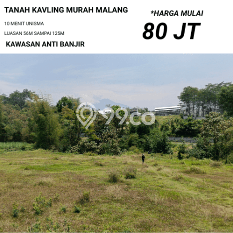 Dijual Tanah 56m2 di Malang Kota, Malang Dijual Tanah 56m2 di Malang Kota, Malang