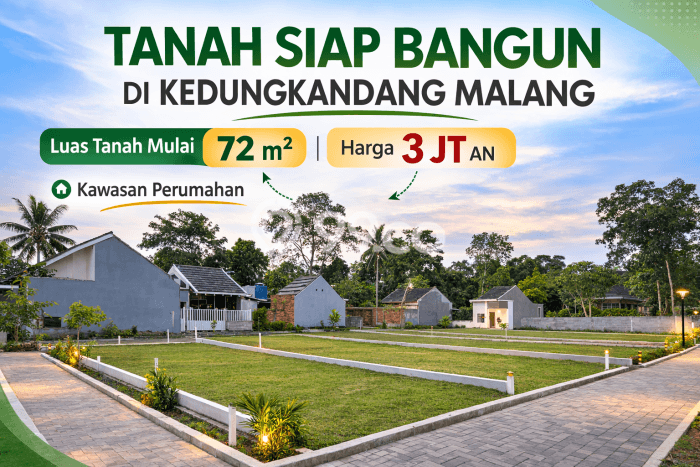 Tanah Dijual Area Strategis di Malang Kota Malang 72m2 Tanah Dijual Area Strategis di Malang Kota Malang 72m2