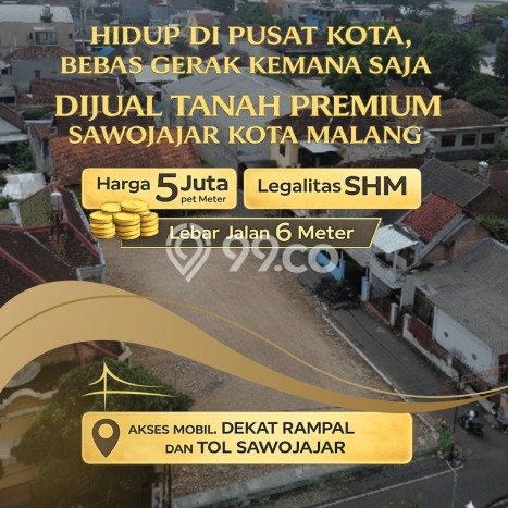 Tanah Dijual Lokasi Strategis di Malang dengan Luas 141m2 Tanah Dijual Lokasi Strategis di Malang dengan Luas 141m2