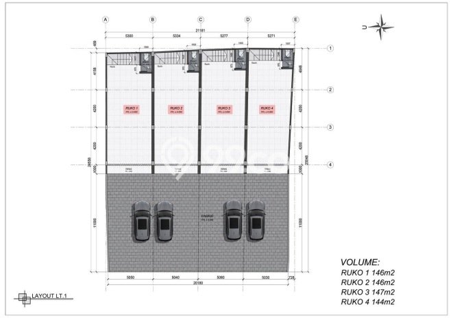 LOKASI STRATEGIS! Ruko Kawasan Denpasar Barat, Luas 129m², Area Komersial, Mainroad LOKASI STRATEGIS! Ruko Kawasan Denpasar Barat, Luas 129m², Area Komersial, Mainroad