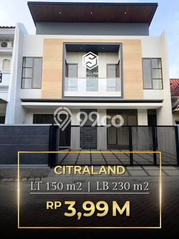 For Sale! Premium House LT 150m2 Desain Modern di Citraland For Sale! Premium House LT 150m2 Desain Modern di Citraland