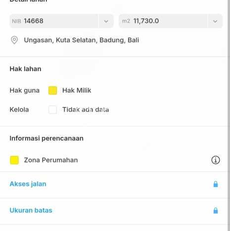 Tanah Kawasan Bisnis Kawasan Jimbaran, Luas 11000m², Ideal untuk Bisnis Tanah Kawasan Bisnis Kawasan Jimbaran, Luas 11000m², Ideal untuk Bisnis