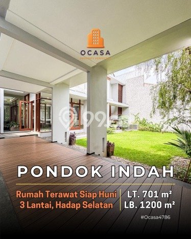 Jual Rumah Luas Elegan Dengan View Cantik di Pondok Indah, Jakarta Selatan Jual Rumah Luas Elegan Dengan View Cantik di Pondok Indah, Jakarta Selatan