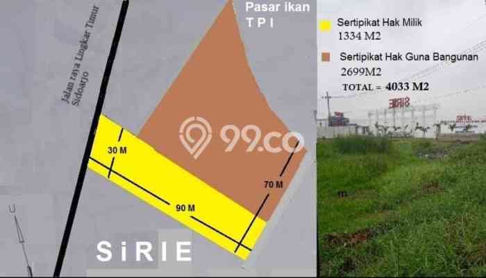 Tanah Kavling Dijual di Surabaya dengan Spesifikasi 4033m2 Tanah Kavling Dijual di Surabaya dengan Spesifikasi 4033m2