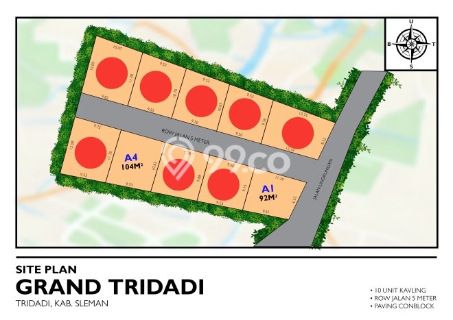 Tanah Kawasan Komersial Kawasan Godean, Luas 94m2m², Cocok untuk Pengembangan Tanah Kawasan Komersial Kawasan Godean, Luas 94m2m², Cocok untuk Pengembangan