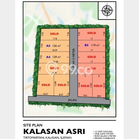 Tanah Siap Bangun Dijual di Yogyakarta Punya Luas 119m2 Tanah Siap Bangun Dijual di Yogyakarta Punya Luas 119m2