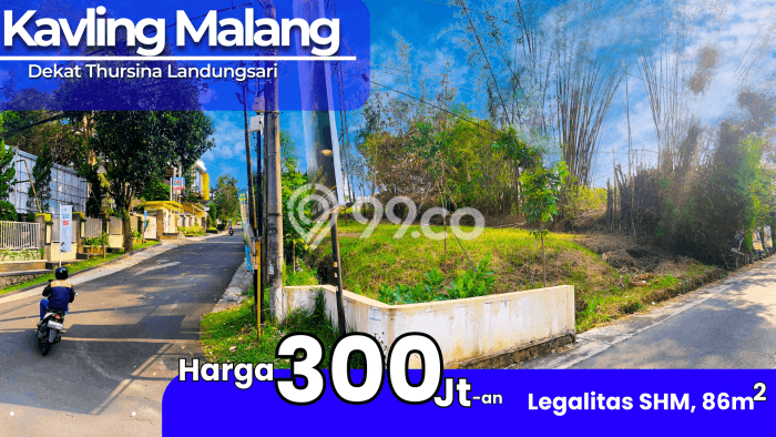 Tanah Kawasan Bisnis Kawasan Dau, Luas 86m2m², Ideal untuk Usaha Tanah Kawasan Bisnis Kawasan Dau, Luas 86m2m², Ideal untuk Usaha